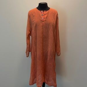 Vintage! Pretty Coral Slip On Dress